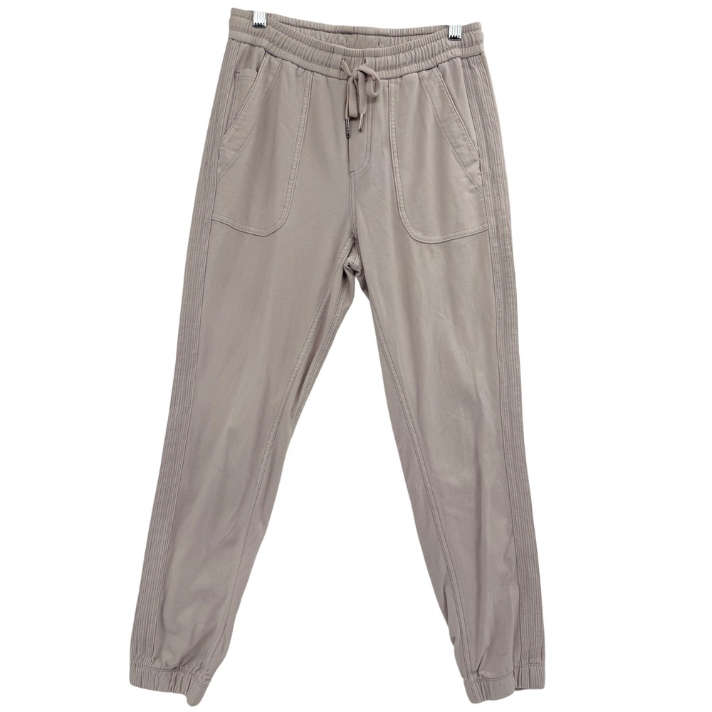 Athleta Farallon Jogger Size 2 Cream Athleisure Travel Drawstring‎ Waist Basic